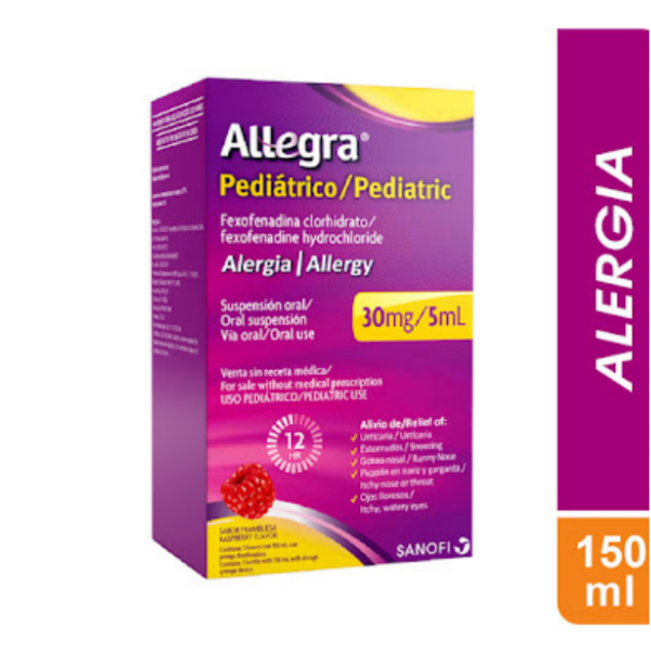 Allegra Fexofenadina Jarabe Pediátrico 30mg/5ml x 150ml - Sanofi