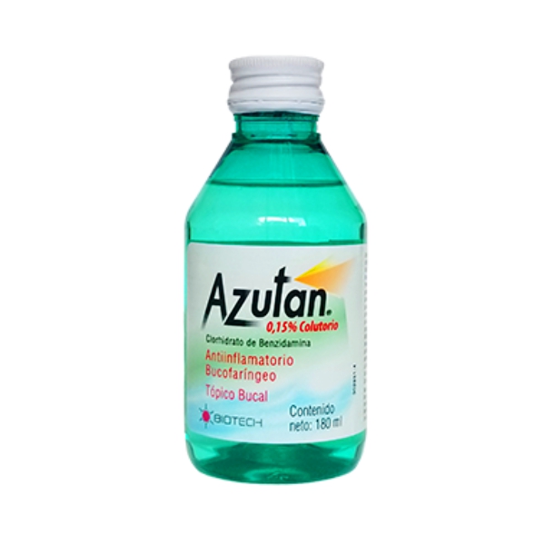 Azutan Bencidamina 0.15% Solución Bucal 180ml Biotech
