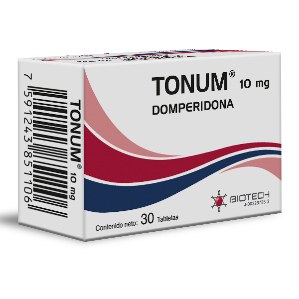 Tonum Domperidona 10 mg 30 Tabletas Biotech