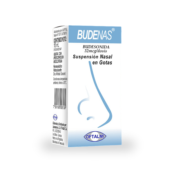 Budenas Budesonida Solución Nasal 15ml Oftalmi