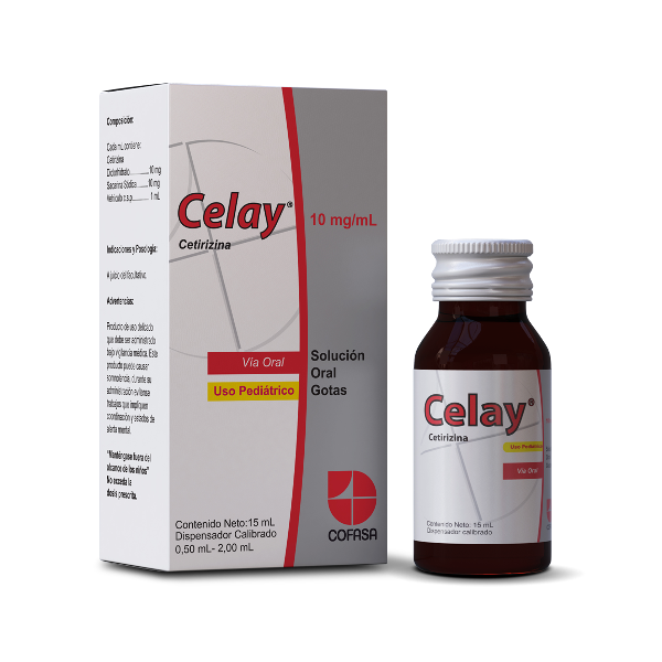 Celay Cetirizina Gotas Pediátrico 10mg/ml 15ml (Cetirizina) - Cofasa