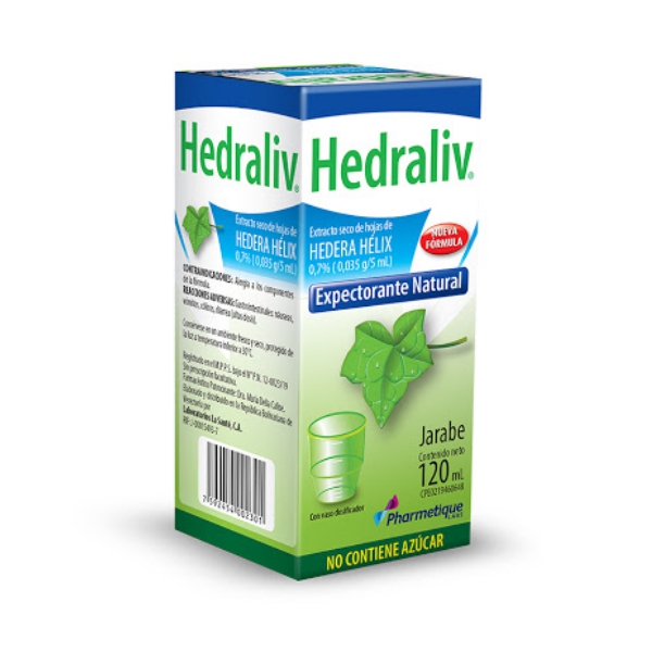 Hedraliv Hedera Helix Jarabe 120 ml Pharmetique