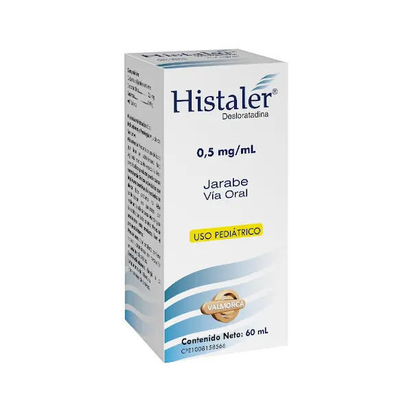 Histaler Desloratadina Jarabe Pediátrico 0.5 mg/ml 60 ml Valmorca