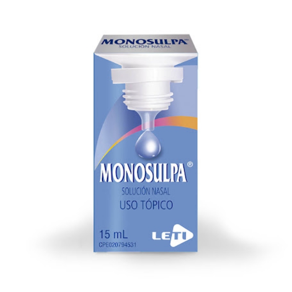 Monosulpa Clorfeniramina+Fenilefrina+Kanamicina Solución Nasal 15 ml Leti