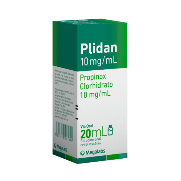 Plidan Propinox Solución En Gotas 10mg 20ml Megalabs