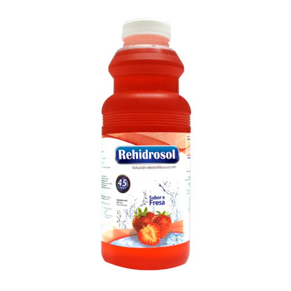 Rehidrosol Solución Oral Sabor a Fresa 600ml Behrens