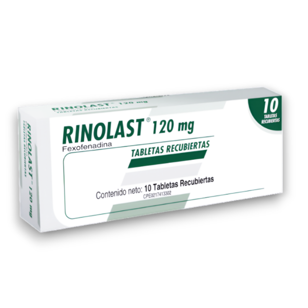 Rinolast Fexofenadina120mg x 10 Tabletas - Farma