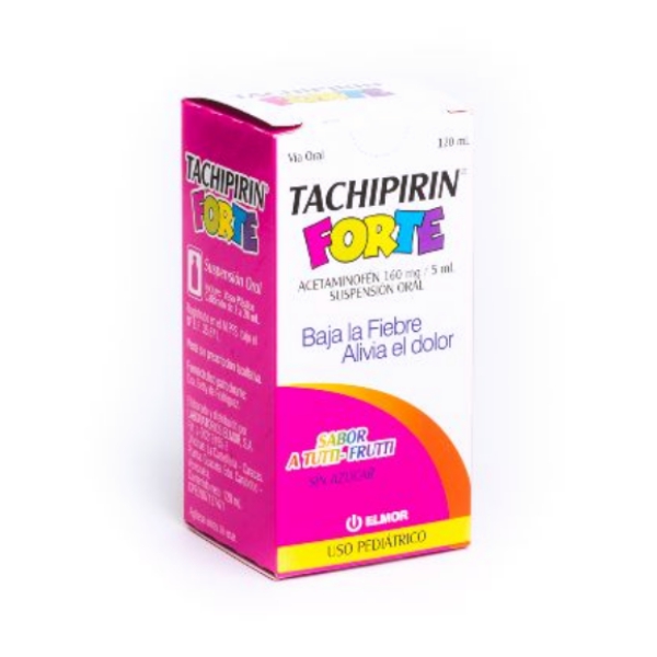 Tachipirin Forte Acetaminofén Jarabe Pediátrico 160mg/5ml 120 ml Elmor