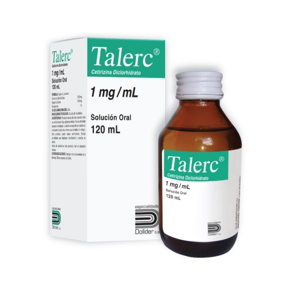 Talerc Cetirizina Jarabe Pediátrico 1 mg/ml 120 ml Dollder
