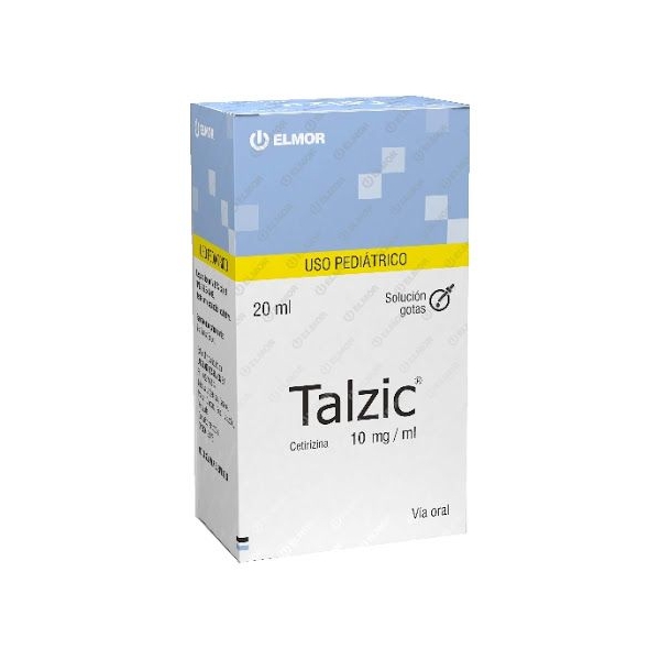 Talzic Cetirizina En Gotas Pediátrico 10mg/ml 20ml Elmor