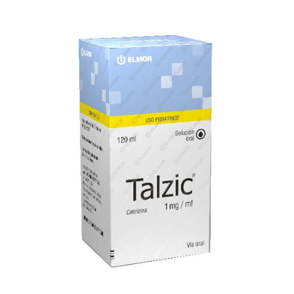 Talzic Cetirizina Jarabe Pediátrico 1 mg/ml 120 ml Elmor
