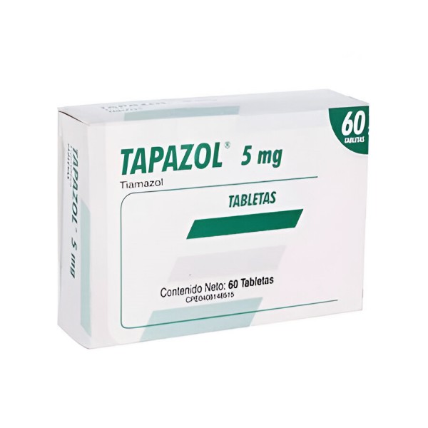 Tapazol Tiamazol (Metimazol) 5mg x 60 Tabletas - Farma
