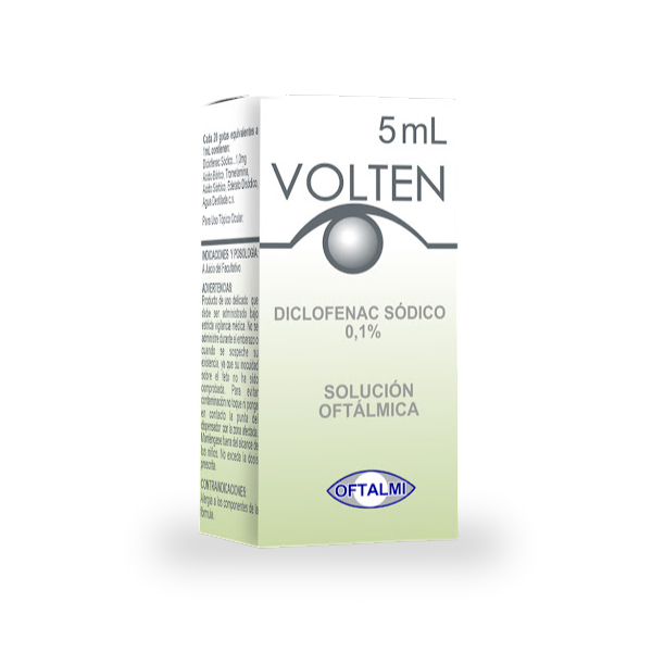 Volten Diclonac Sódico 0.1% Solución Oftálmica 5ml Oftalmi
