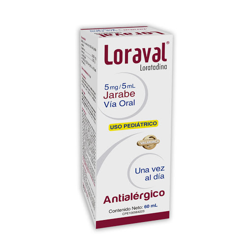 Loraval Loratadina Jarabe Pediátrico 5mg/5ml x 60ml - Valmorca
