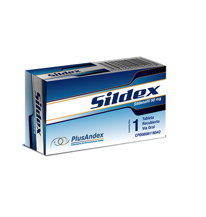 Sildex Sildenafil 50mg x 1 Tabletas - PlusAndex