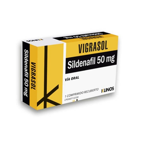 Vigrasol Sildenafilo 50mg x 1 Comprimidos - Klinos