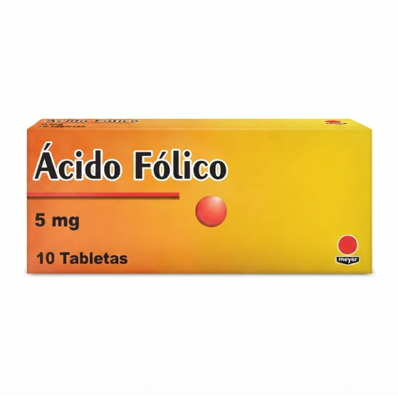 Ácido Fólico 5mg x 10 Tabletas - Meyer