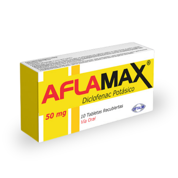 Aflamax Diclofenac Potásico 50mg x 10 Tabletas - Oftalmi
