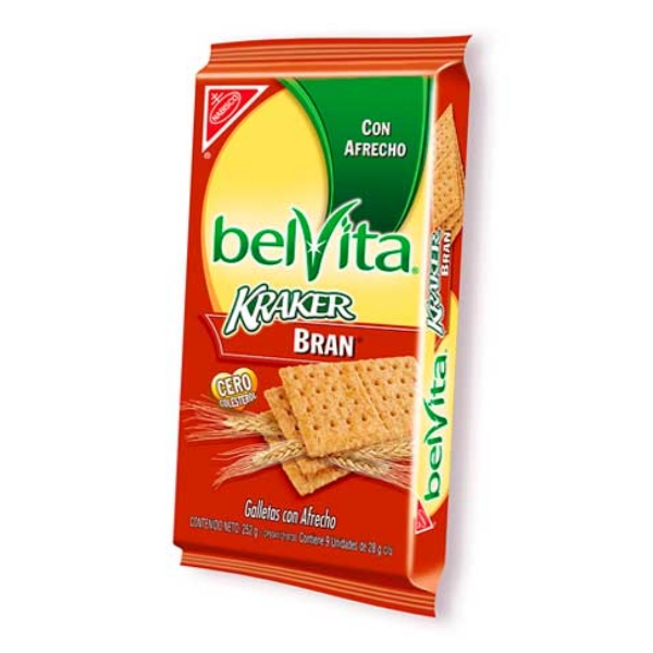 Belvita Kraker Galletas Con Afrecho x 9 Unidades