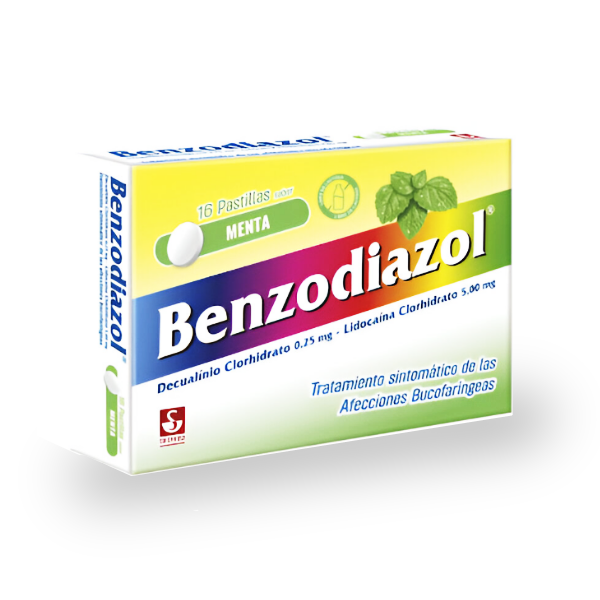 Benzodiazol Menta x 16 Tabletas Masticables - Siegfried