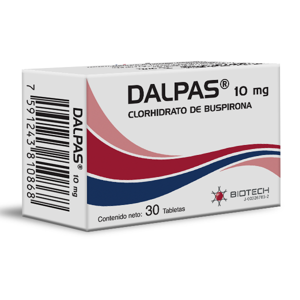 Dalpas Buspirona 10mg x 30 Tabletas - Biotech