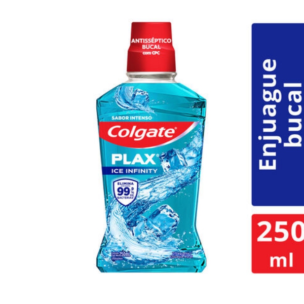 Colgate Plax Enjuague Bucal Ice Infinity 250ml