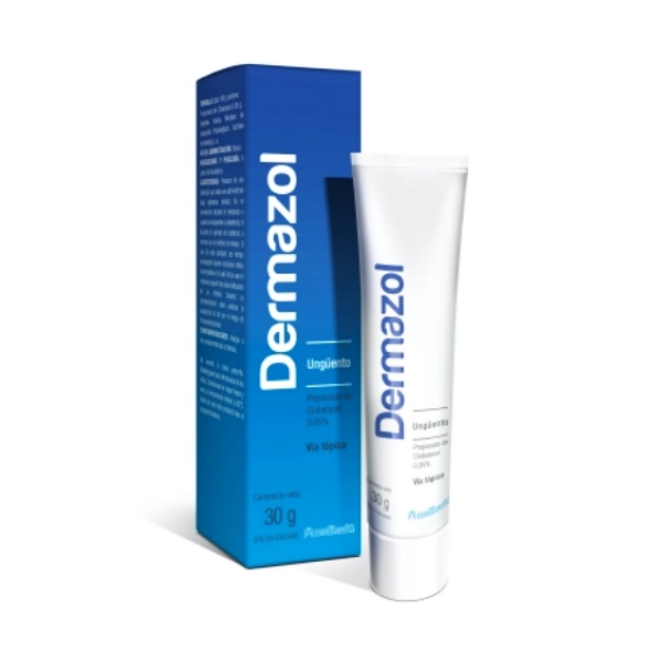 Dermazol Clobetasol 0.05% Ungüento x 30g - Medihealth
