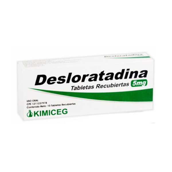 Desloratadina 5mg x 10 Tabletas - Kimiceg