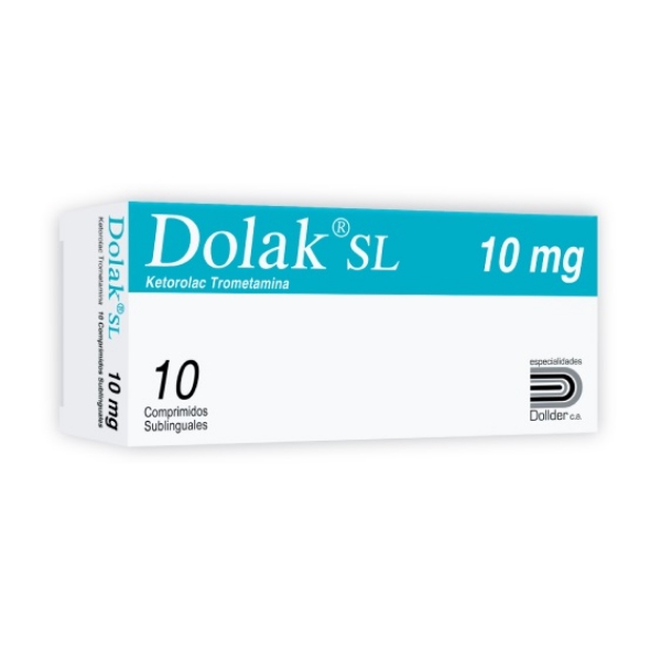 Dolak S.L Ketorolaco 10mg x 10 Comprimidos - Dollder