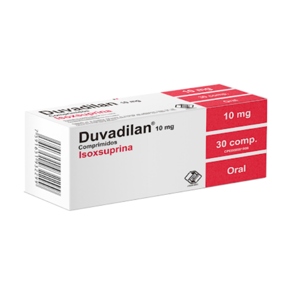 Duvadilan Isoxsuprina 10mg x 30 Comprimidos - Zuoz