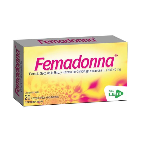 Femadonna Extracto Seco Raíz Cimifuga 40mg x 20 Comprimidos - Leti