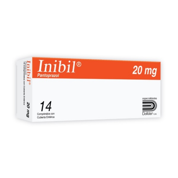 Inibil Pantoprazol 20mg x 14 Comprimidos - Dollder