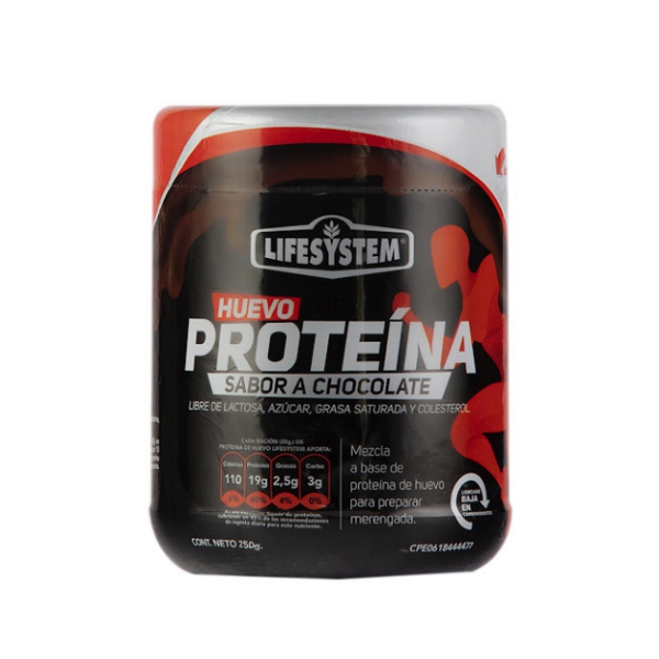 Lifesystem Proteína Huevo Chocolate Alimento En Polvo 250g