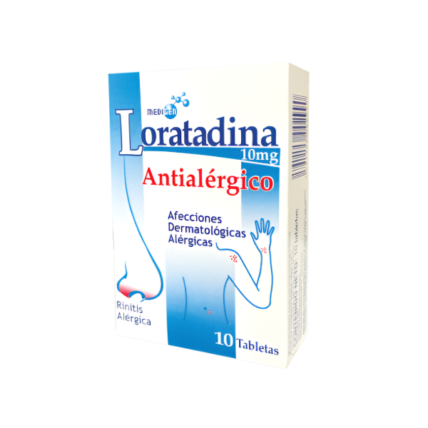 Loratadina 10mg x 10 Tabletas - Medigen