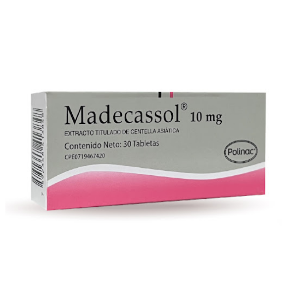 Madecassol Centella Asiática 10mg 30 Tabletas - Polinac