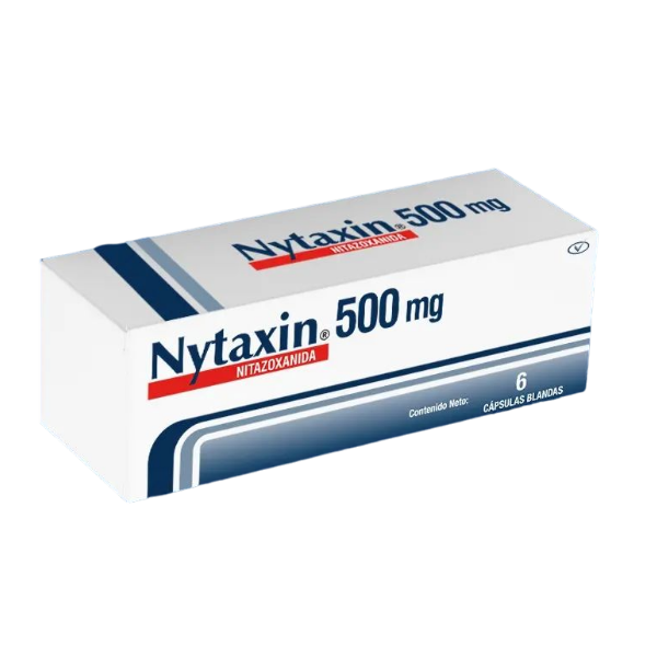 Nytaxin Nitazoxanida 500mg x 6 Cápsulas Blandas  Vivax
