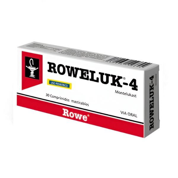 Roweluk Montelukast Pediátrico 4mg x 30 Comprimidos - Rowe