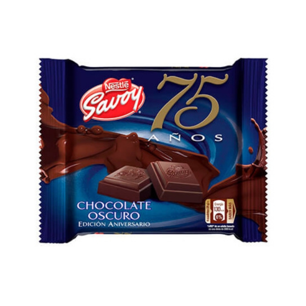 Savoy 75 Años Chocolate Oscuro 100g