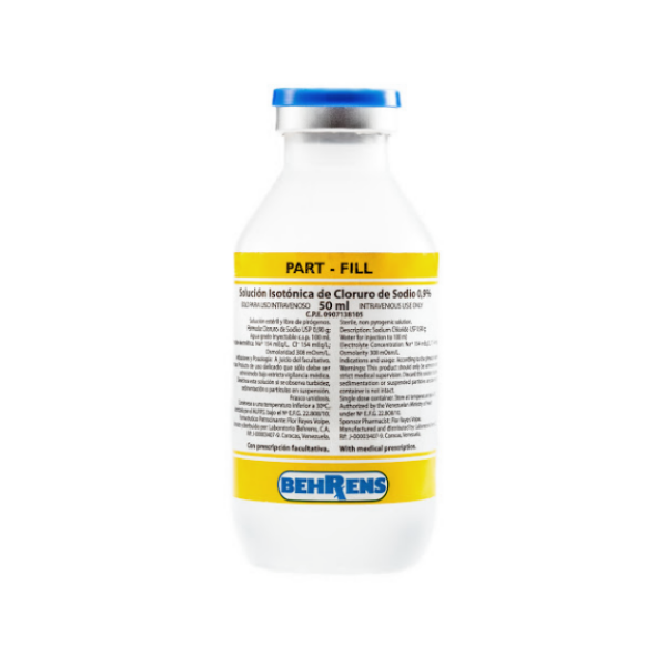 Solución Fisiológica Part- Fill Al 0.9% 100 ml Behrens