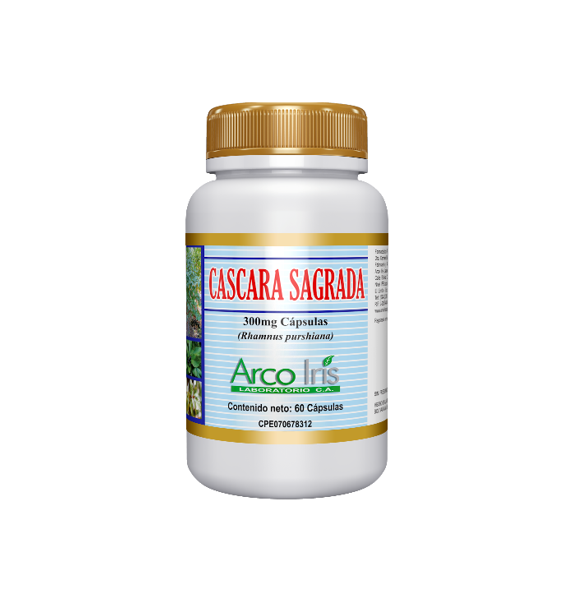 Cáscara Sagrada 300mg x 60 Cápsulas - Arco Iris