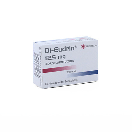 Di-Eudrin Hidroclorotiazida 12.5mg x 24 Tabletas - Biotech