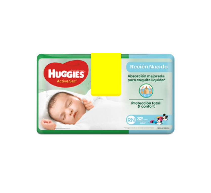 Huggies Pañal Talla Rn X 32 Unidades