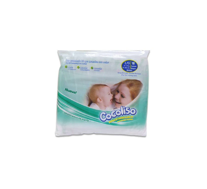 Cocoliso Pañal Talla L/G x 16 Unidades