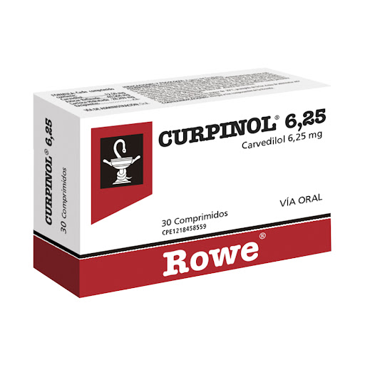 Curpinol Carvedilol 6.25mg x 30 Comprimidos - Rowe