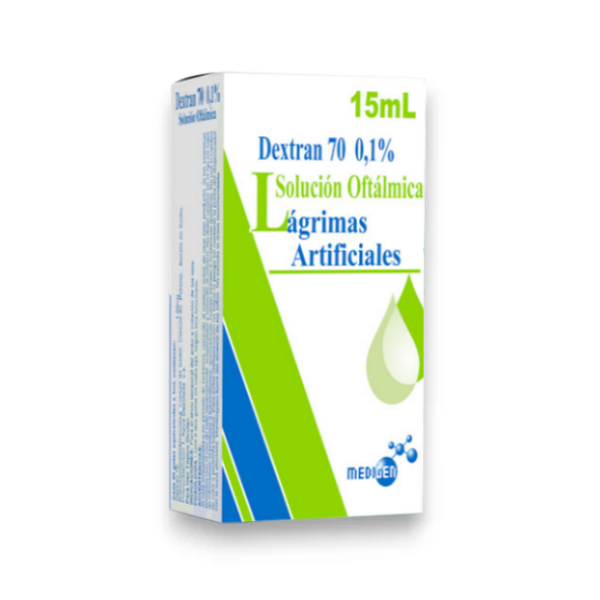 Dextran Dextran 0.1% Solución Oftálmica 15 ml Medigen