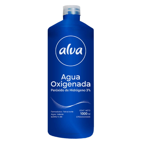 Agua Oxigenada 1 Lt. Alva