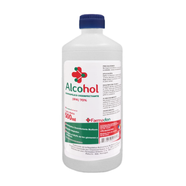 Alcohol Isopropílico 500 ml - Farmadon