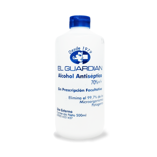 Alcohol Antiséptico 500Ml - El Guardián