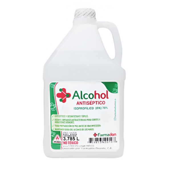 Alcohol Isopropílico Al 70% x Galón 3.785LT Farmadon