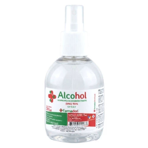 Alcohol Isopropílico Spray 200 ml - Farmadon